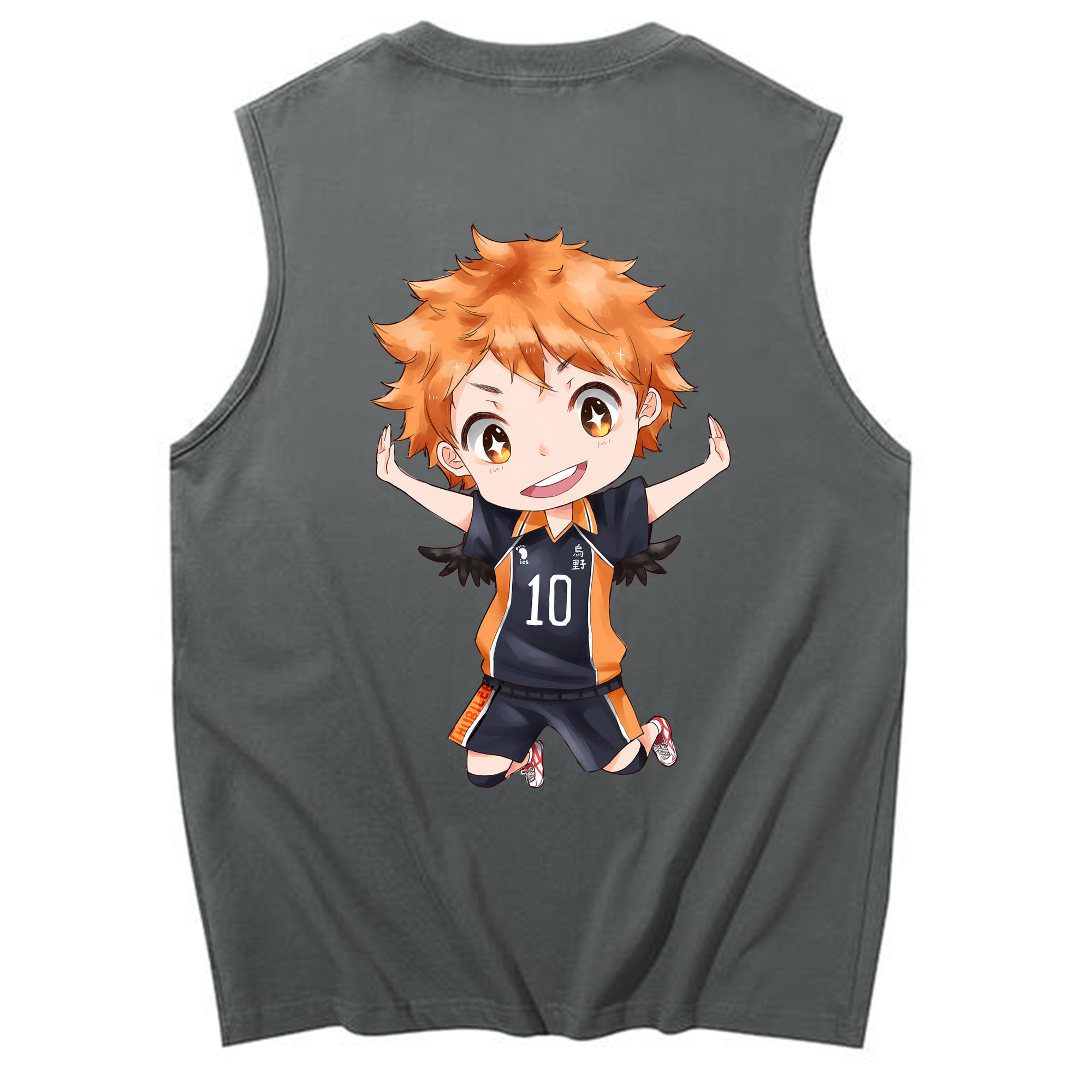 （画像用） ハイキュー!! Haikyu!! コットン100％タンクトップ（背面プリント）
